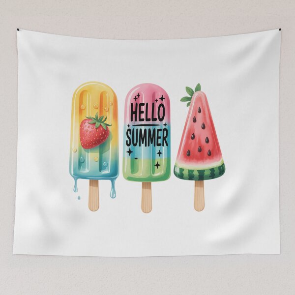 Item preview, Hello Summer , Cute Ice Cream designed and sold by SapfireStuArt.
