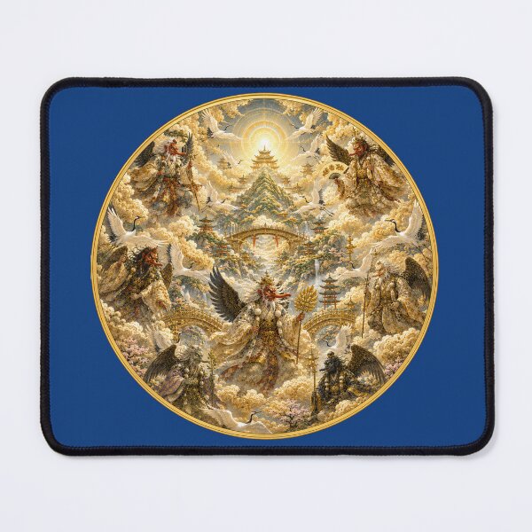 Item preview, Celestial Tengu Assembly – Sacred Japanese Mythology Mandala designed and sold by sunbowjp stadio.
