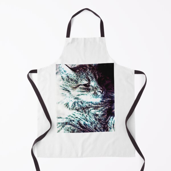 Item preview, Teal Mosaic Cat Portrait Art designed and sold by Candic-eZieme.