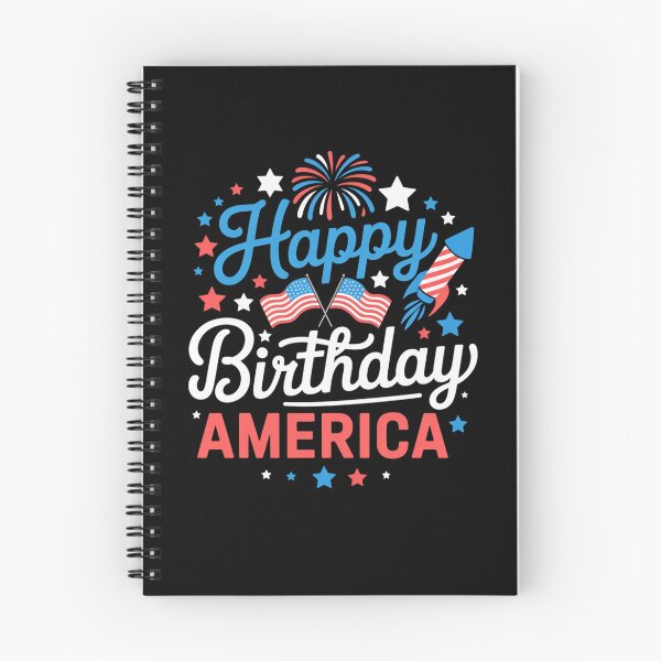 Item preview, Happy Birthday America 4th Of July Us flag fireworks designed and sold by SapfireStuArt.