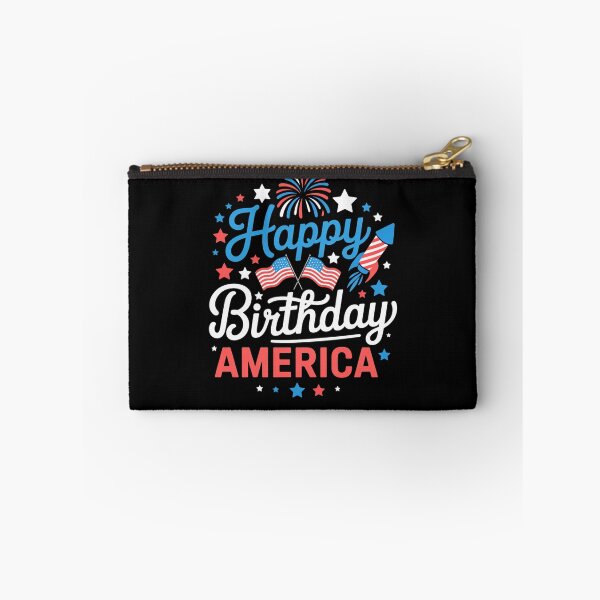 Item preview, Happy Birthday America 4th Of July Us flag fireworks designed and sold by SapfireStuArt.