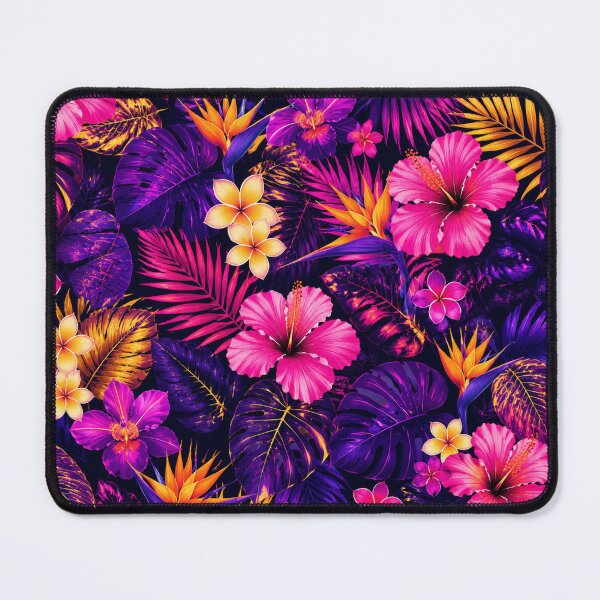 Item preview, Neon Tropical Hibiscus Jungle Floral Throw Blanket designed and sold by FestivityFinds.