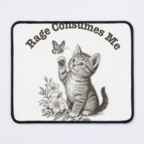 Item preview, Rage Consumes Me Cat T-Shirt designed and sold by kevincuellar.