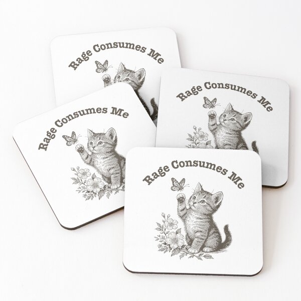 Item preview, Rage Consumes Me Cat T-Shirt designed and sold by kevincuellar.