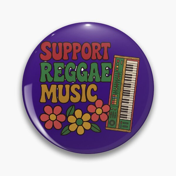 Item preview, Support Reggae Music Vintage Keyboard Design designed and sold by digitalbob60.