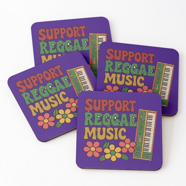Item preview, Support Reggae Music Vintage Keyboard Design designed and sold by digitalbob60.