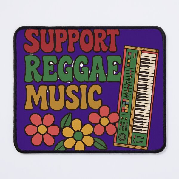 Item preview, Support Reggae Music Vintage Keyboard Design designed and sold by digitalbob60.