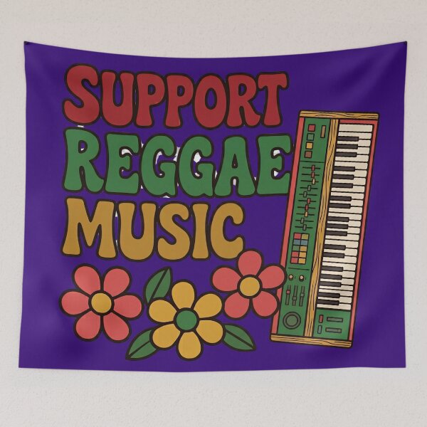 Item preview, Support Reggae Music Vintage Keyboard Design designed and sold by digitalbob60.