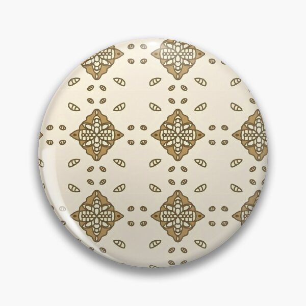 Item preview, Luxury Golden Coffee Bean Damascus Pattern - Elegant Boho Tile Design designed and sold by The Mandala Oasis.