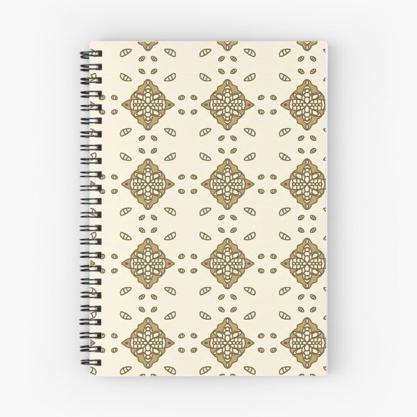Item preview, Luxury Golden Coffee Bean Damascus Pattern - Elegant Boho Tile Design designed and sold by The Mandala Oasis.