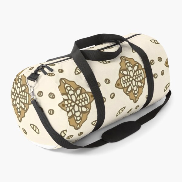 Item preview, Luxury Golden Coffee Bean Damascus Pattern - Elegant Boho Tile Design designed and sold by The Mandala Oasis.