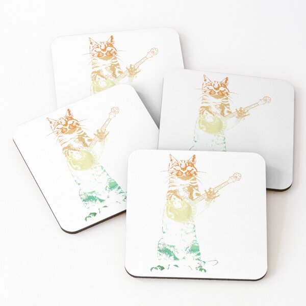 Item preview, Retro Cat Playing Banjo Cute Kitten Banjo Player Cat Lover T-Shirt designed and sold by gidget-gadget.