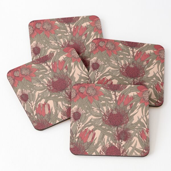 Item preview, Red Floral Botanical A-Line a line dresses designed and sold by FestivityFinds.