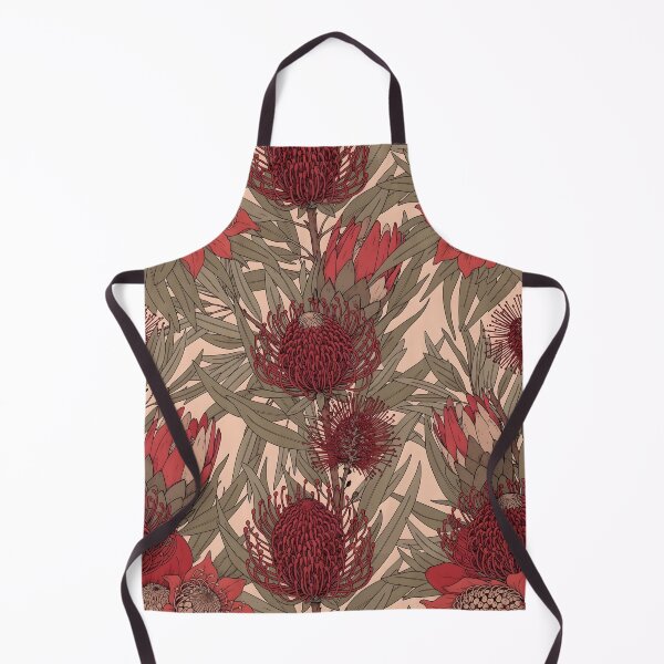 Item preview, Red Floral Botanical A-Line a line dresses designed and sold by FestivityFinds.