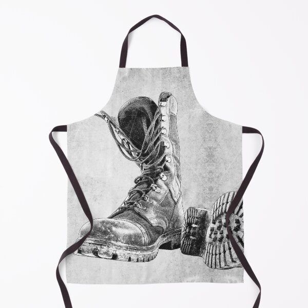 Item preview, Worn Combat Boots Dark Punk Military Art designed and sold by Ghoul Enterprises.
