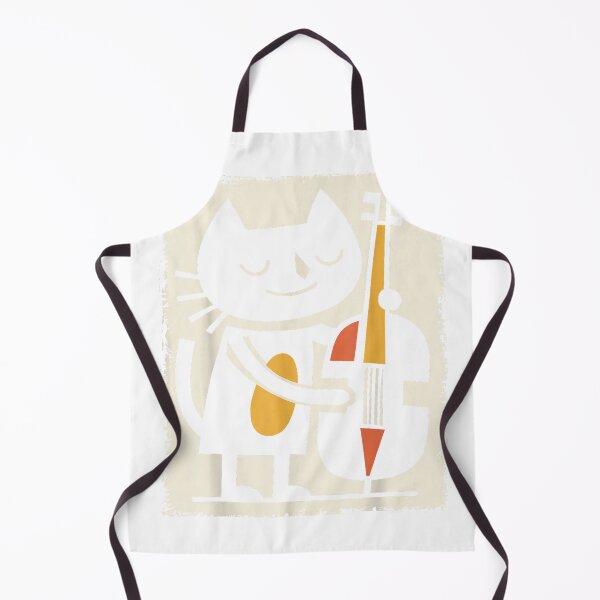 Item preview, Retro Cat Upright Bass Illustration Jazz Cartoon Art T-Shirt designed and sold by gidget-gadget.