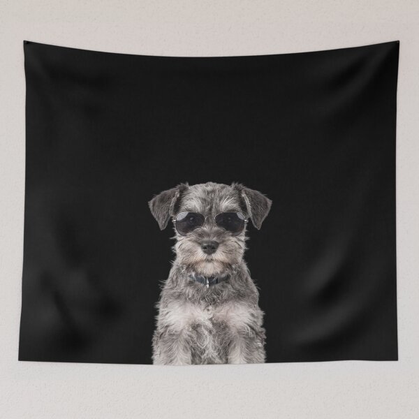 Item preview, Cute Baby Schnauzer Wearing Sunglasses Funny designed and sold by RareLavender.