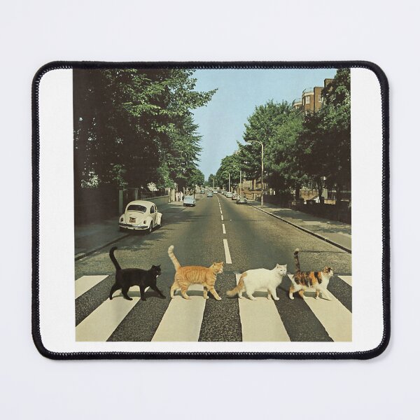 Item preview, Road to Abbey Cats Parody Funny Cat Mom Lover Crossing T-Shirt designed and sold by gidget-gadget.