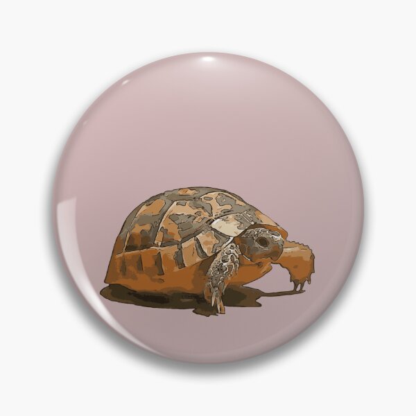 Item preview, Cartoon Portrait Of A Baby Wild Tortoise Black Outline Art designed and sold by taiche.