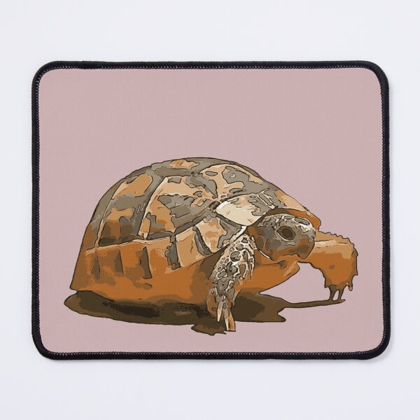 Item preview, Cartoon Portrait Of A Baby Wild Tortoise Black Outline Art designed and sold by taiche.