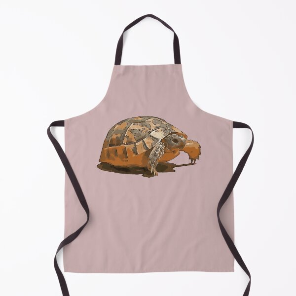 Item preview, Cartoon Portrait Of A Baby Wild Tortoise Black Outline Art designed and sold by taiche.