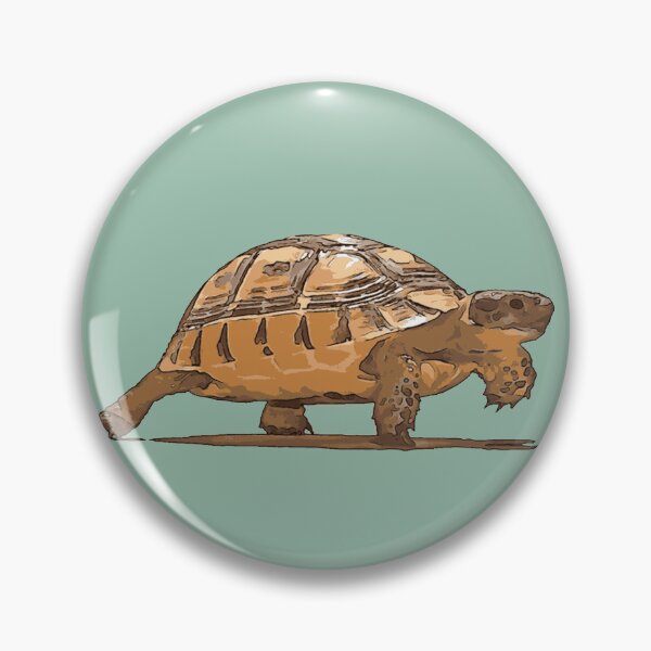Item preview, Cartoon Portrait Of Wild Baby Tortoise Plodding designed and sold by taiche.