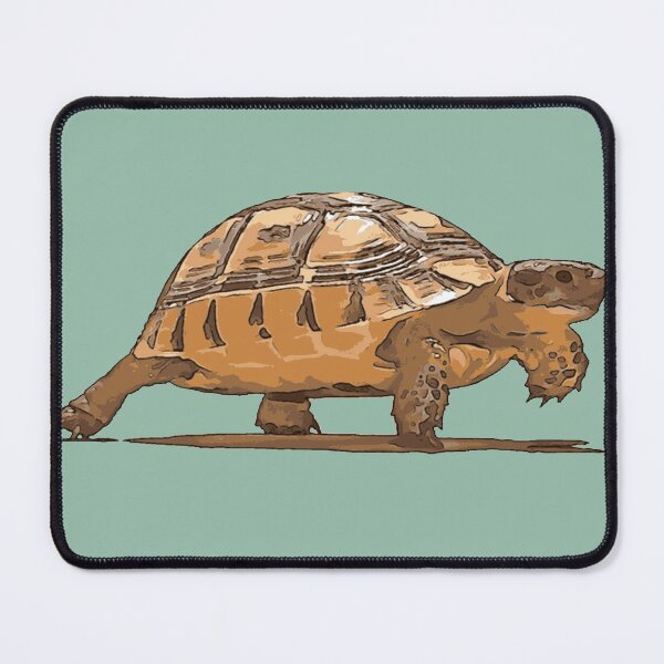 Item preview, Cartoon Portrait Of Wild Baby Tortoise Plodding designed and sold by taiche.