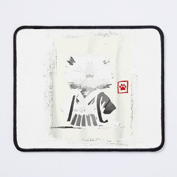 Item preview, Samurai Cat Japanese Art Sumi-e Novelty Kawaii Funny Cat T-Shirt designed and sold by KTY-NUSS.