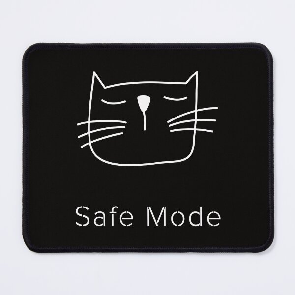Item preview, Safe Mode Cat – Calm System Recovery Minimal Cat Design designed and sold by ContigoART.