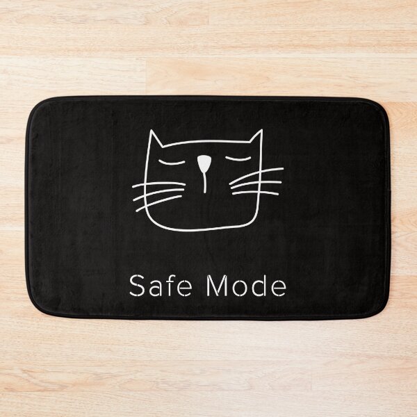 Item preview, Safe Mode Cat – Calm System Recovery Minimal Cat Design designed and sold by ContigoART.
