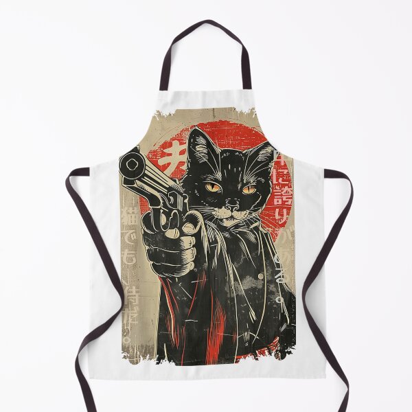 Item preview, Samurai Gangster Cat Japanese Streetwear Retro Design T-Shirt designed and sold by kevincuellar.