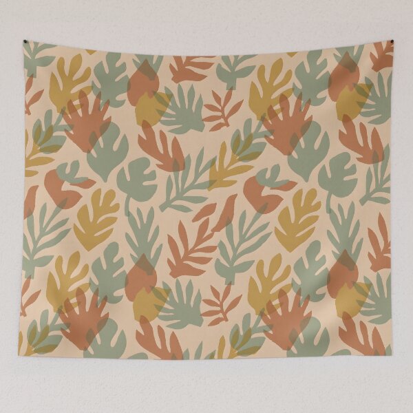 Item preview, Earthy Tropical Leaf Tote Bag – Neutral Boho Pattern designed and sold by FestivityFinds.