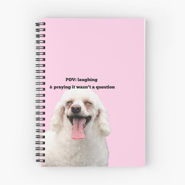 Item preview, POV Laughing Praying It Wasn't A Question Funny Poodle Print designed and sold by chaos-and-curls.