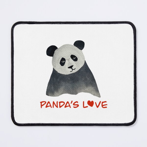 Item preview, Panda Love Cute Wholesome Watercolor Bear Illustration designed and sold by Ozkrsart.