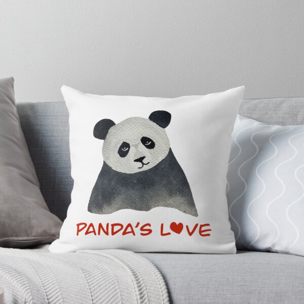 Item preview, Panda Love Cute Wholesome Watercolor Bear Illustration designed and sold by Ozkrsart.