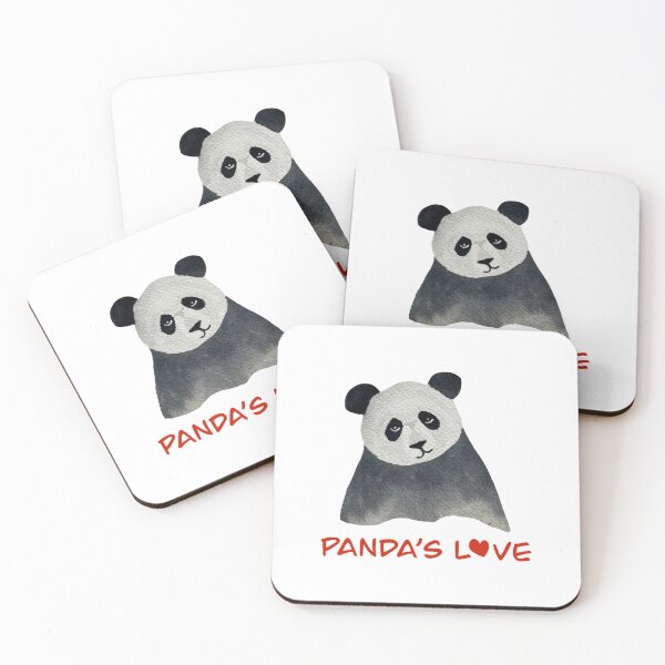 Item preview, Panda Love Cute Wholesome Watercolor Bear Illustration designed and sold by Ozkrsart.