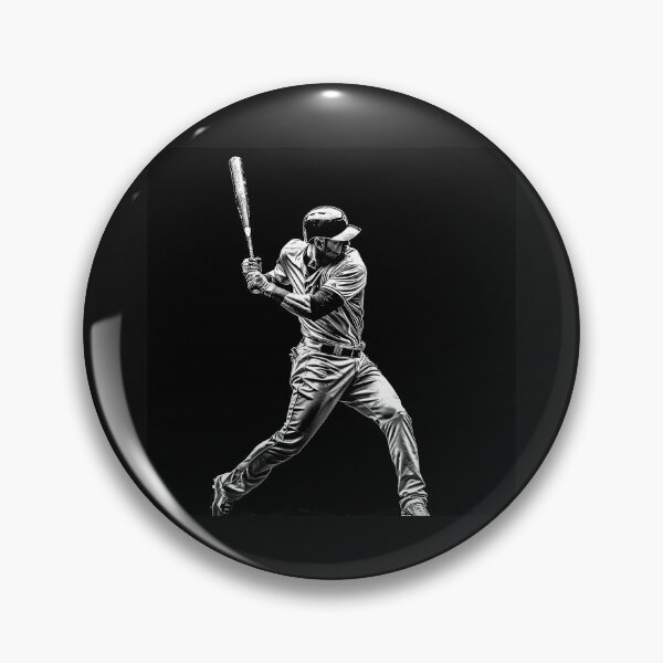 Item preview, Baseball Batter at the Plate – Black and White Sports Art designed and sold by inkoutninja.