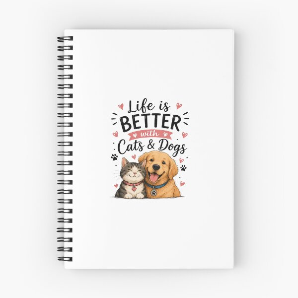 Item preview, Life is Better with Cats & Dogs designed and sold by KrithigaArts.