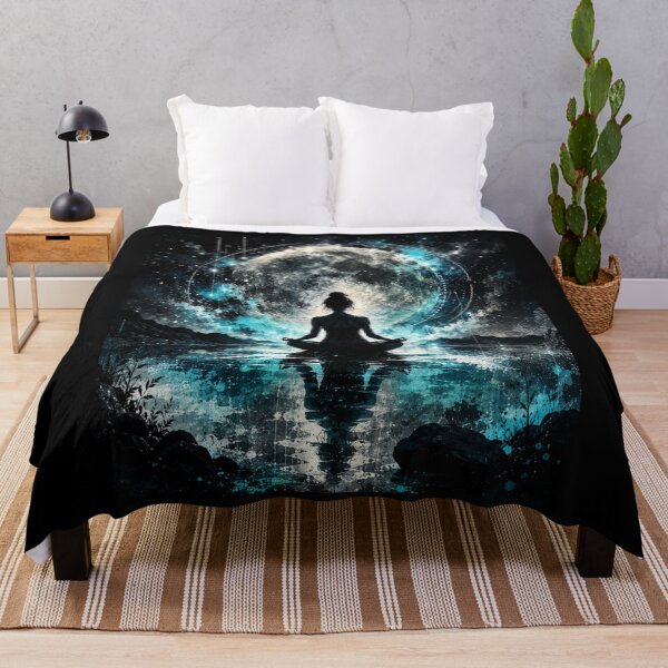 Item preview, Moonlight of Silence – Cosmic Urban Fantasy Art designed and sold by Personiq Kaleido.