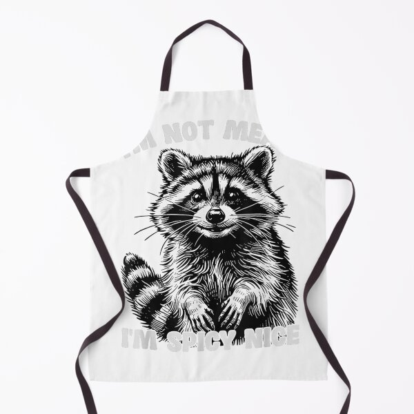 Aperçu de l'œuvre T-shirt humoristique avec un raton laveur sarcastique : « Je ne suis pas méchant, je suis piquant ». créée et vendue par KTY-NUSS.