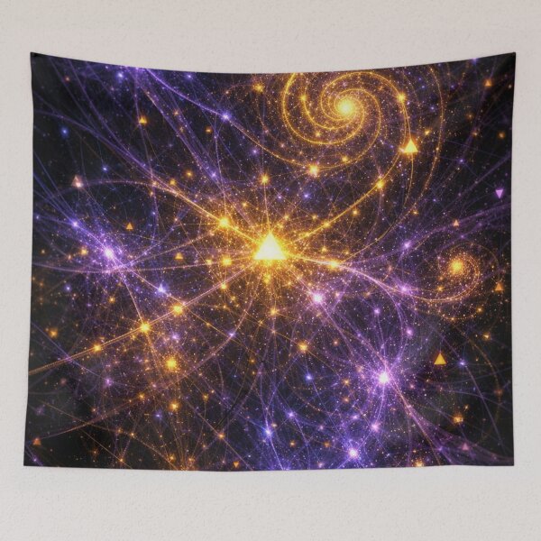 Item preview, Network of Invisible Forces – Energetic Fractal Art designed and sold by InfiniteArchive.