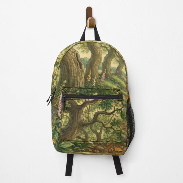 Item preview, William Morris Enchanted Oak Woodland Path Art Print | Arts & Crafts Forest Botanical Wall Art designed and sold by Tamas Das.