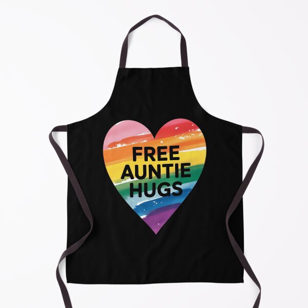 Item preview, Free Auntie Hugs, LGBT Gay Lesbian Pride Month Rainbow Flag designed and sold by sailorjessiArt.