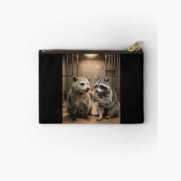 Item preview, Raccoon and Opossum Smoking Cigarette Funny Meme designed and sold by studio-ssaam.