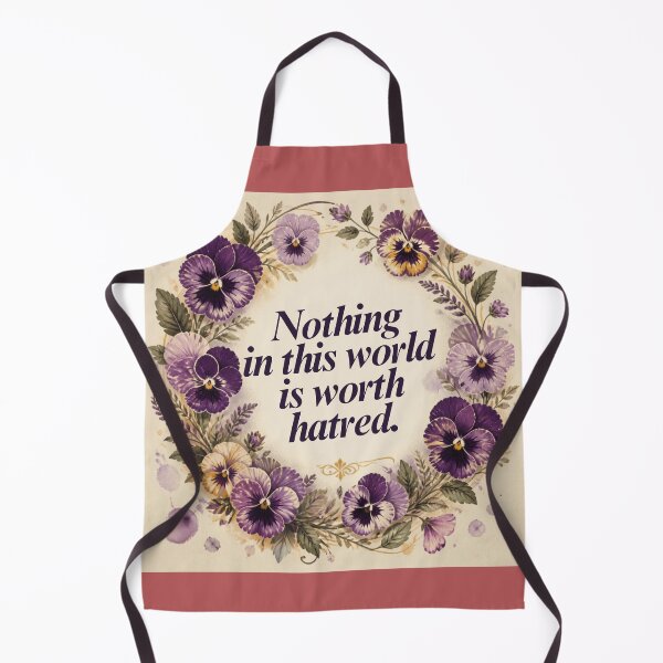 Item preview, Nothing in This World Is Worth Hatred – Inspirational Floral Quote Design designed and sold by SakinahArt.