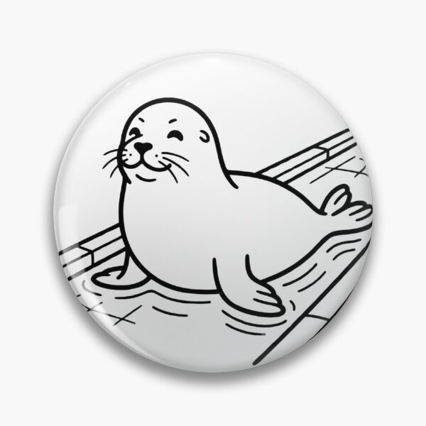 Item preview, Someone Lives Here Mate Neil The Seal Sticker designed and sold by MindBreakLab.