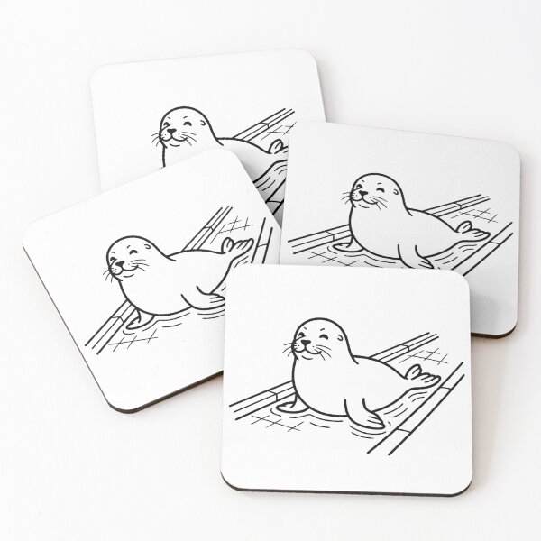 Item preview, Someone Lives Here Mate Neil The Seal Sticker designed and sold by MindBreakLab.