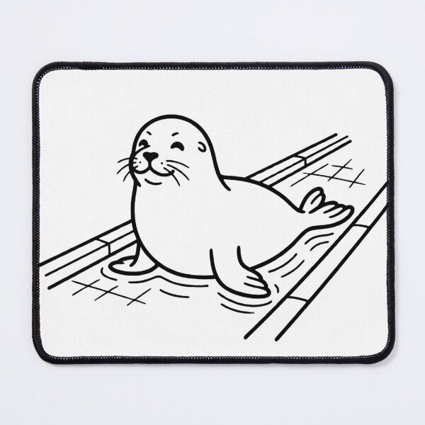 Item preview, Someone Lives Here Mate Neil The Seal Sticker designed and sold by MindBreakLab.