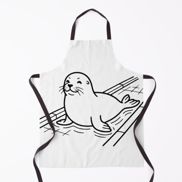 Item preview, Someone Lives Here Mate Neil The Seal Sticker designed and sold by MindBreakLab.
