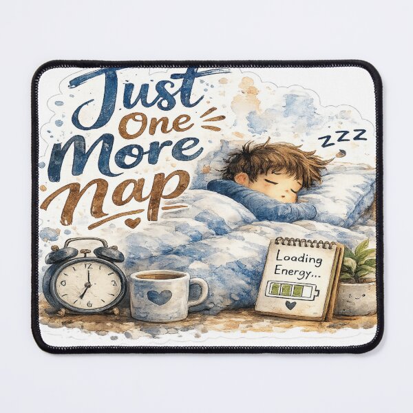 Item preview, Just One More Nap Sticker designed and sold by Genzfirevibes.